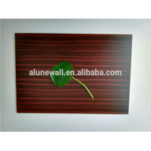 Interior decorativo de madera pvdf / pe Panel compuesto de aluminio perforado